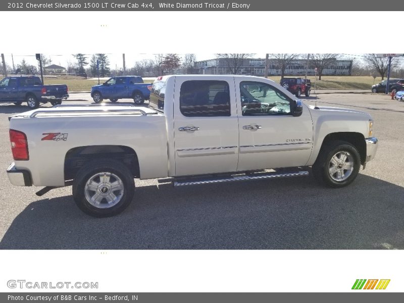White Diamond Tricoat / Ebony 2012 Chevrolet Silverado 1500 LT Crew Cab 4x4