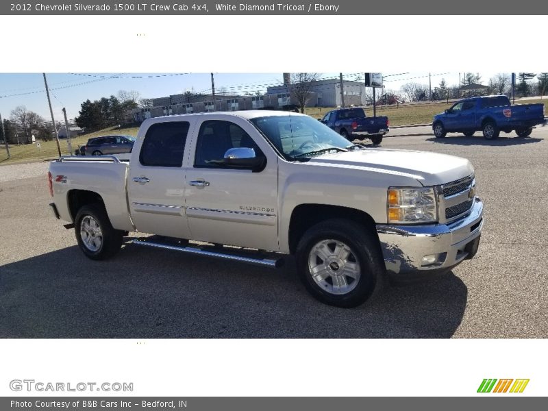 White Diamond Tricoat / Ebony 2012 Chevrolet Silverado 1500 LT Crew Cab 4x4