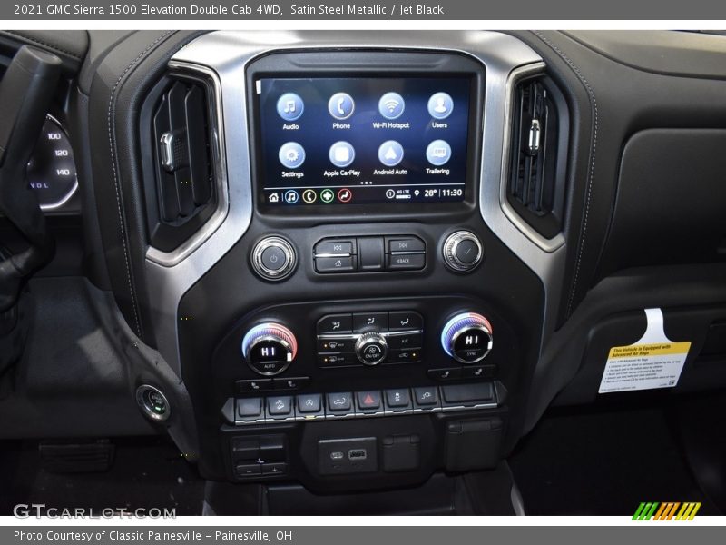 Satin Steel Metallic / Jet Black 2021 GMC Sierra 1500 Elevation Double Cab 4WD