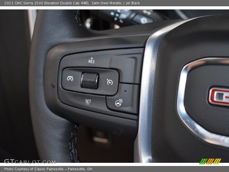 Satin Steel Metallic / Jet Black 2021 GMC Sierra 1500 Elevation Double Cab 4WD