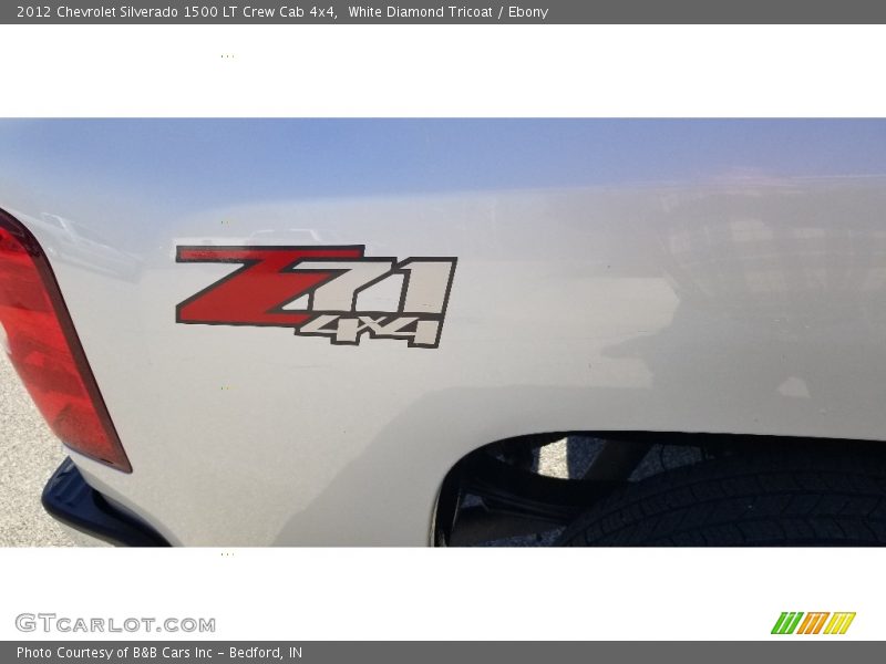 White Diamond Tricoat / Ebony 2012 Chevrolet Silverado 1500 LT Crew Cab 4x4