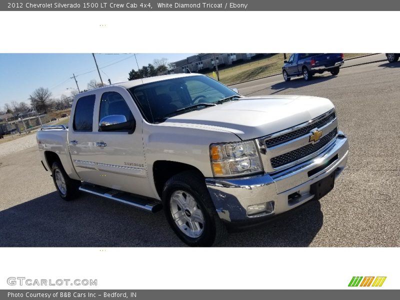 White Diamond Tricoat / Ebony 2012 Chevrolet Silverado 1500 LT Crew Cab 4x4