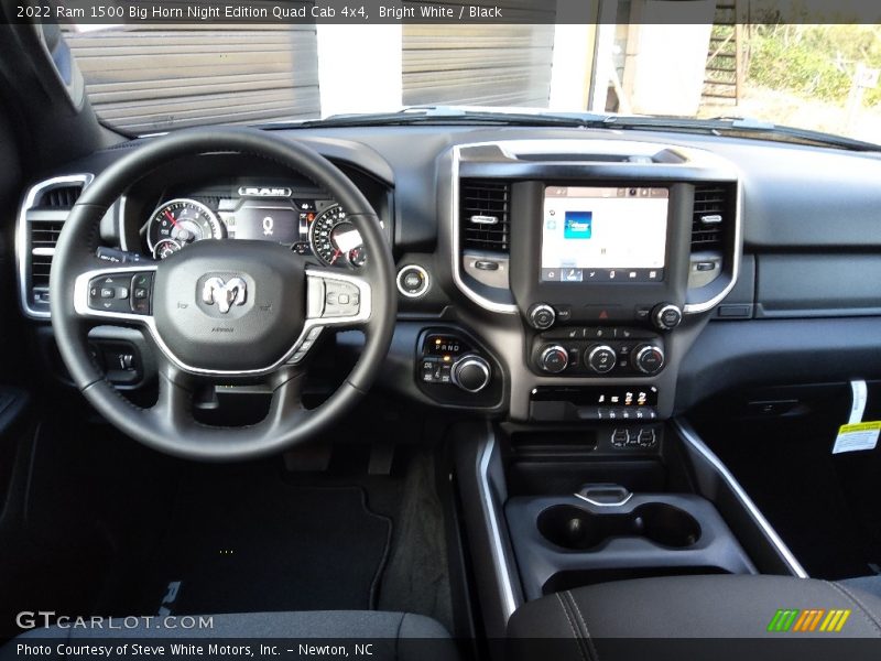 Bright White / Black 2022 Ram 1500 Big Horn Night Edition Quad Cab 4x4