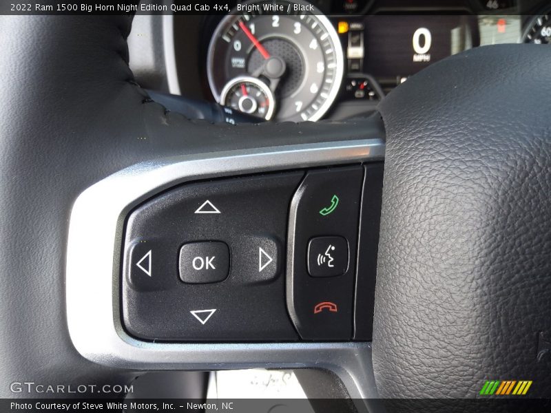 Bright White / Black 2022 Ram 1500 Big Horn Night Edition Quad Cab 4x4