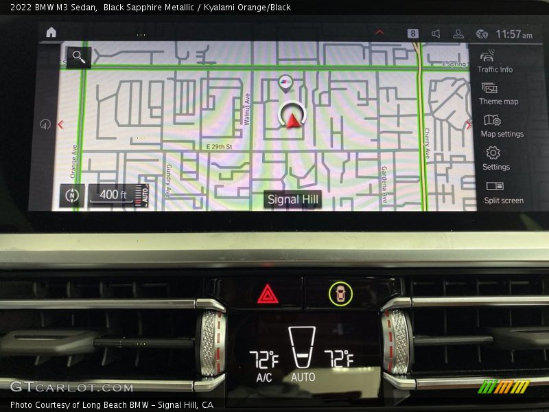 Navigation of 2022 M3 Sedan
