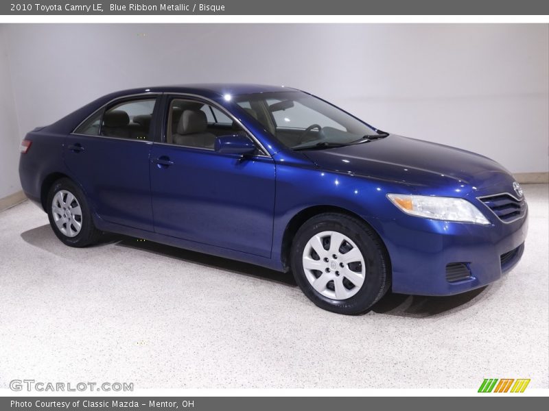 Blue Ribbon Metallic / Bisque 2010 Toyota Camry LE
