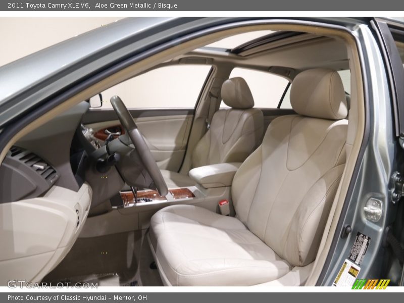 Aloe Green Metallic / Bisque 2011 Toyota Camry XLE V6