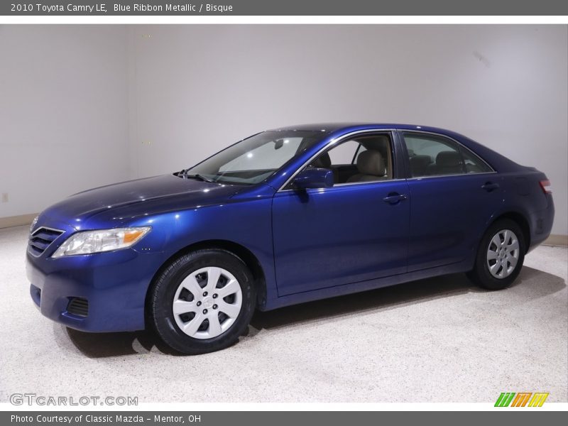 Blue Ribbon Metallic / Bisque 2010 Toyota Camry LE