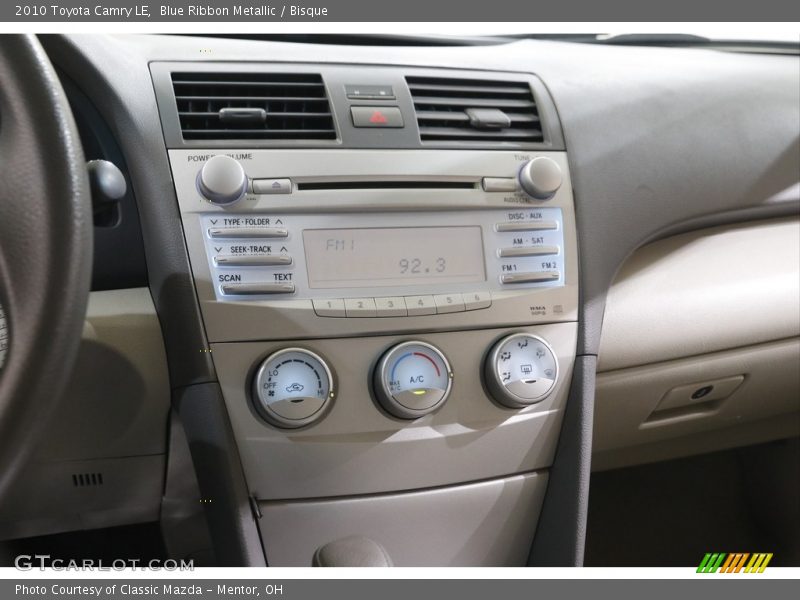Blue Ribbon Metallic / Bisque 2010 Toyota Camry LE