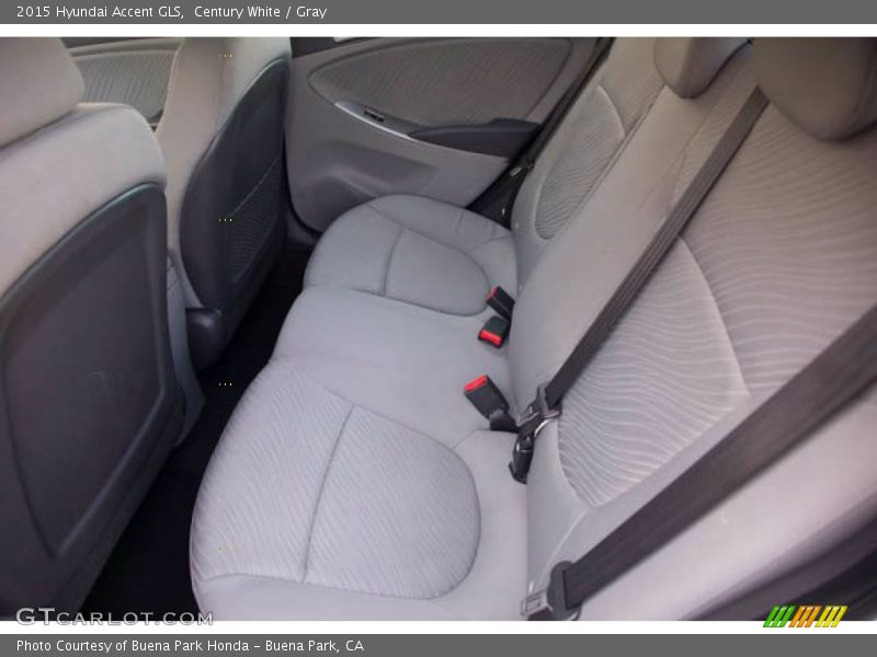 Century White / Gray 2015 Hyundai Accent GLS