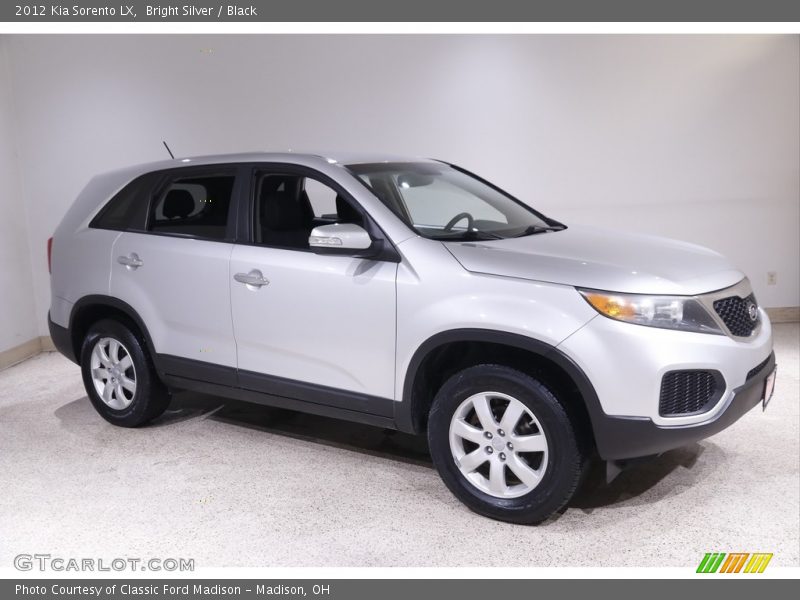 Bright Silver / Black 2012 Kia Sorento LX