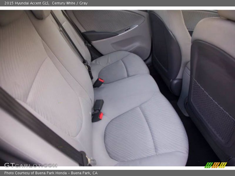 Century White / Gray 2015 Hyundai Accent GLS