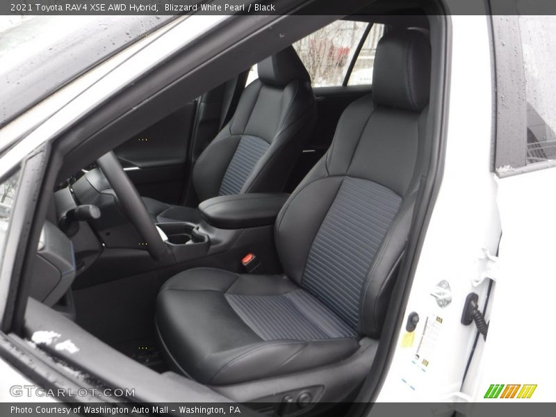 Blizzard White Pearl / Black 2021 Toyota RAV4 XSE AWD Hybrid