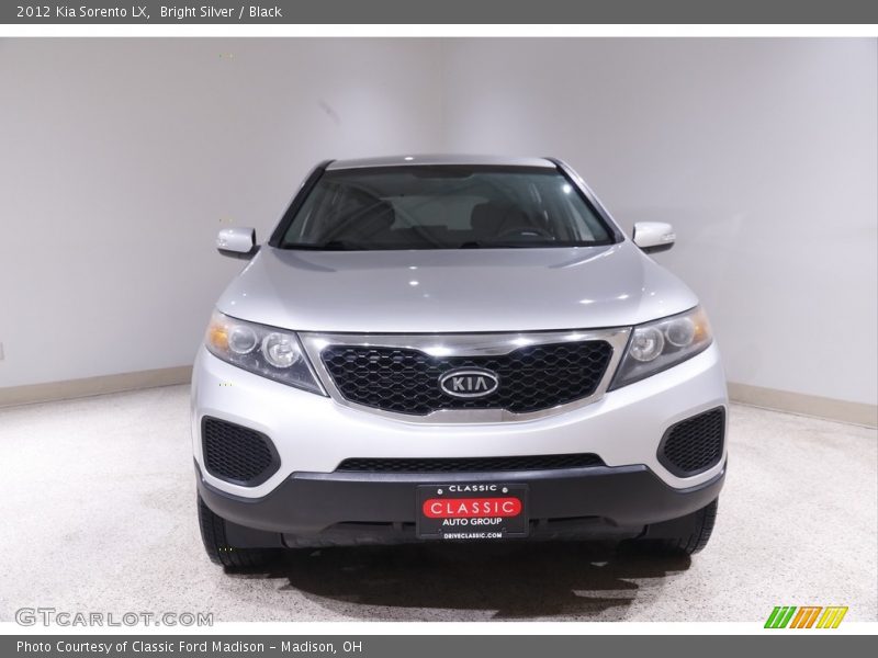 Bright Silver / Black 2012 Kia Sorento LX