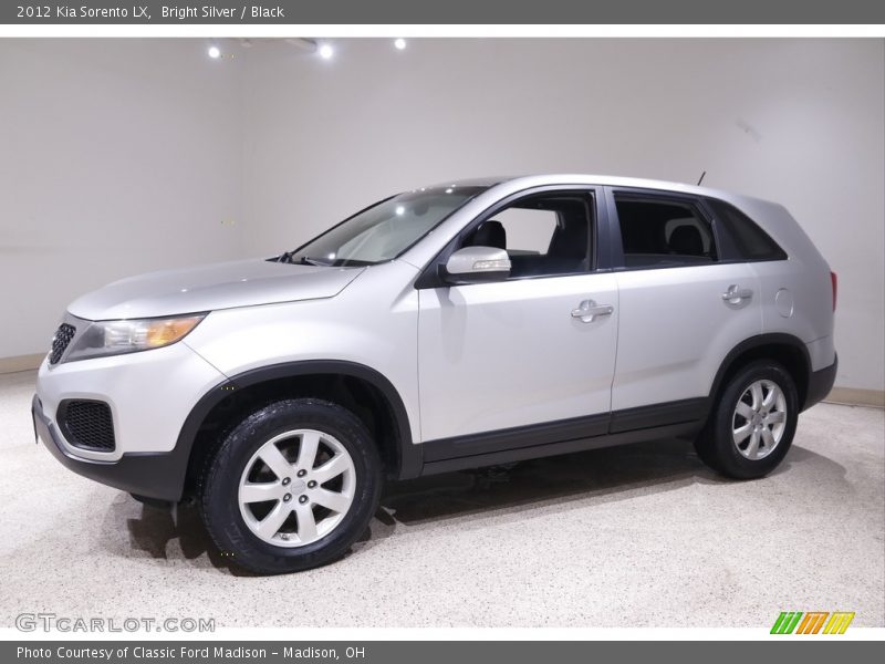 Bright Silver / Black 2012 Kia Sorento LX