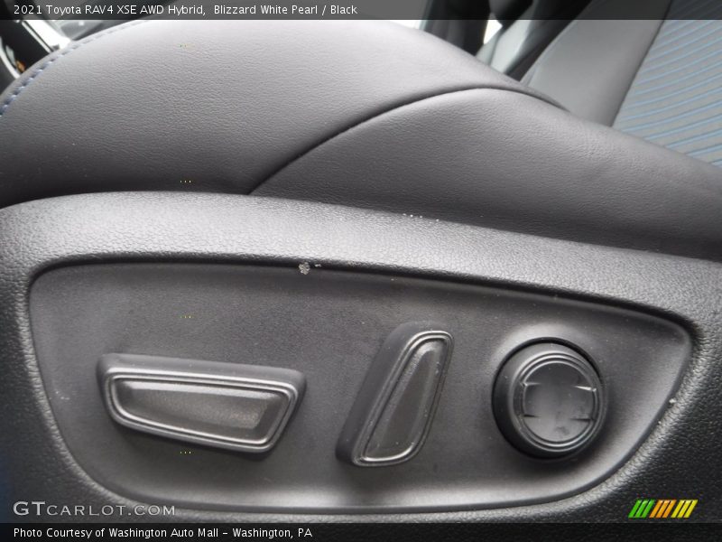 Blizzard White Pearl / Black 2021 Toyota RAV4 XSE AWD Hybrid