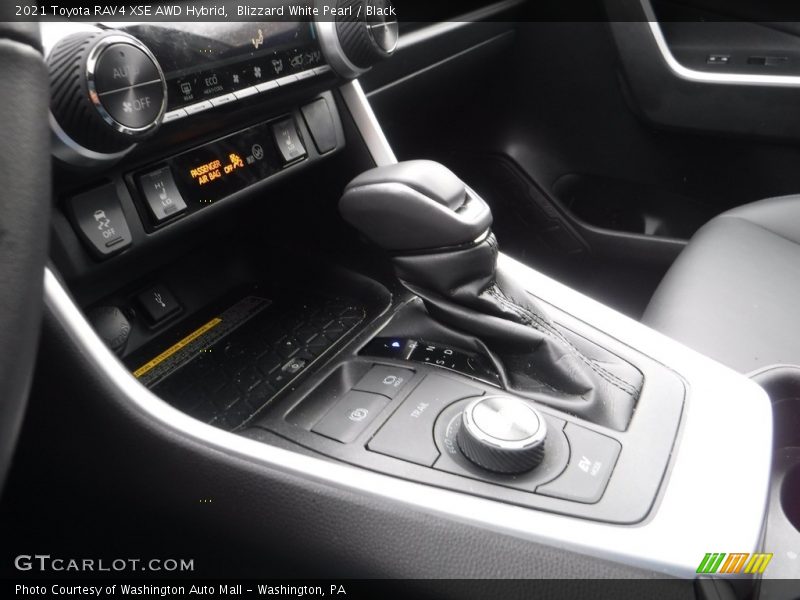 Blizzard White Pearl / Black 2021 Toyota RAV4 XSE AWD Hybrid