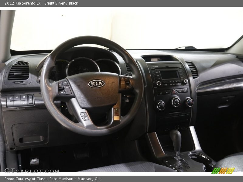 Bright Silver / Black 2012 Kia Sorento LX