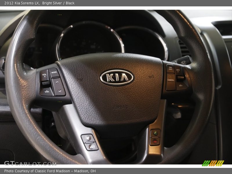 Bright Silver / Black 2012 Kia Sorento LX