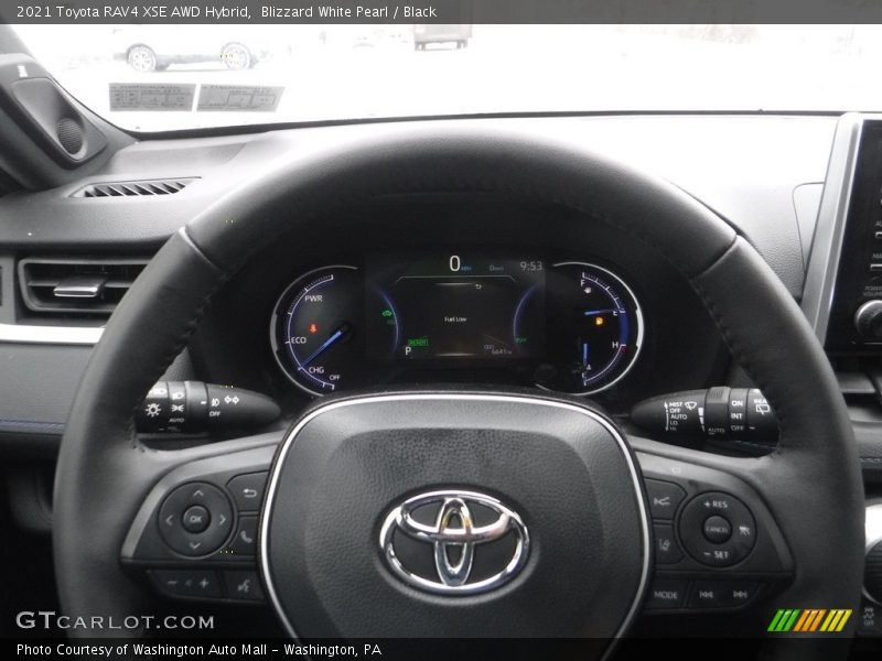 Blizzard White Pearl / Black 2021 Toyota RAV4 XSE AWD Hybrid