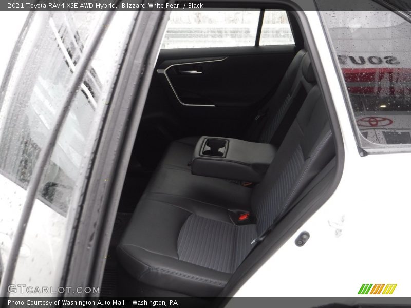 Blizzard White Pearl / Black 2021 Toyota RAV4 XSE AWD Hybrid