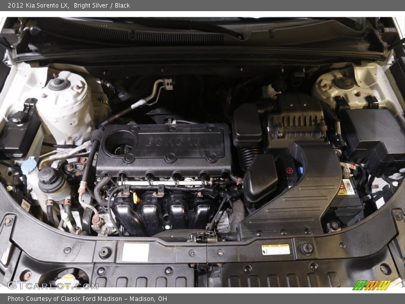 Bright Silver / Black 2012 Kia Sorento LX