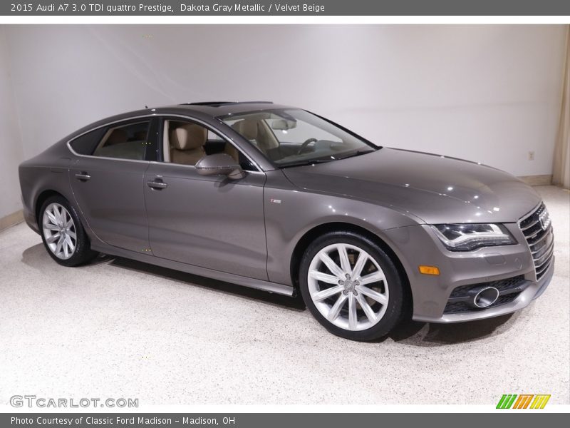 Dakota Gray Metallic / Velvet Beige 2015 Audi A7 3.0 TDI quattro Prestige