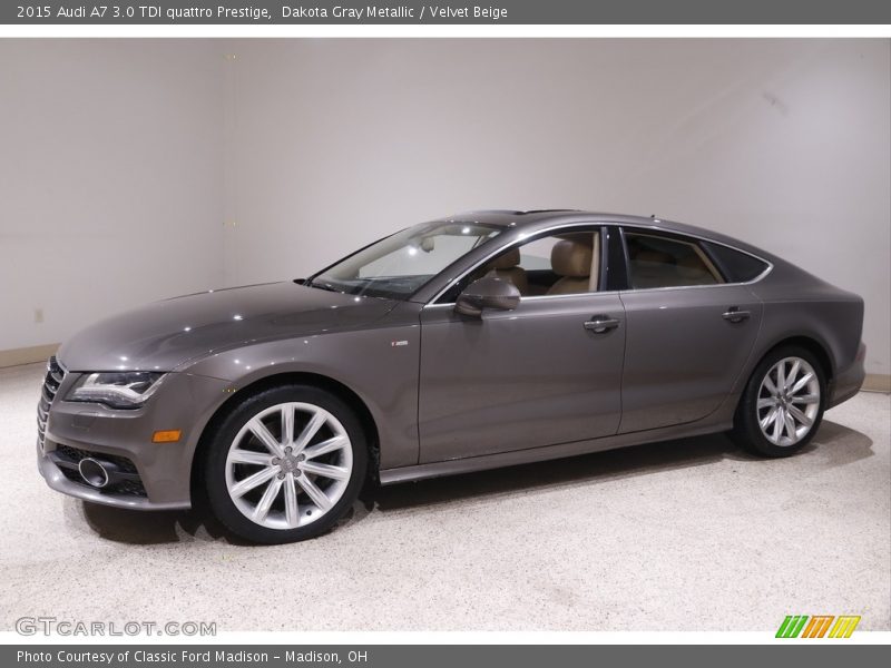 Dakota Gray Metallic / Velvet Beige 2015 Audi A7 3.0 TDI quattro Prestige