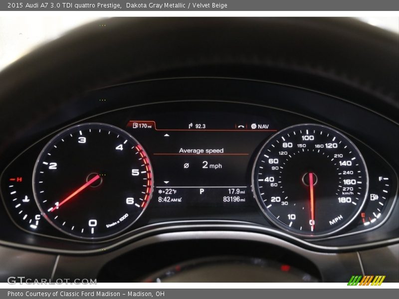 Dakota Gray Metallic / Velvet Beige 2015 Audi A7 3.0 TDI quattro Prestige