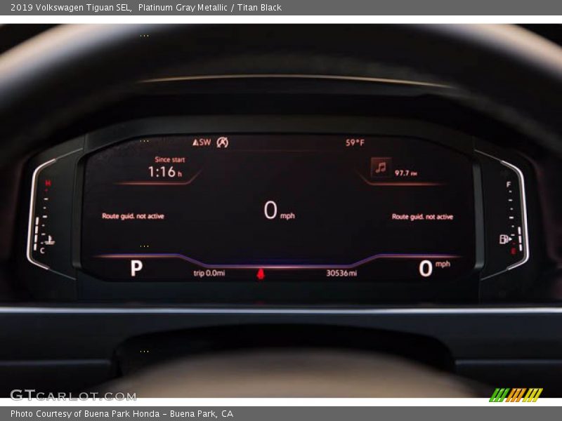 Platinum Gray Metallic / Titan Black 2019 Volkswagen Tiguan SEL