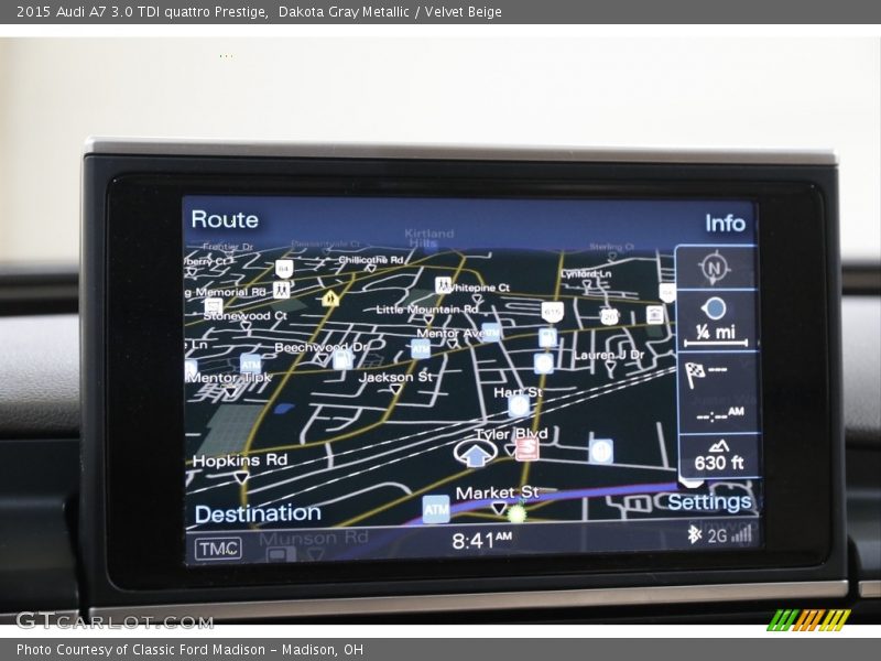 Dakota Gray Metallic / Velvet Beige 2015 Audi A7 3.0 TDI quattro Prestige