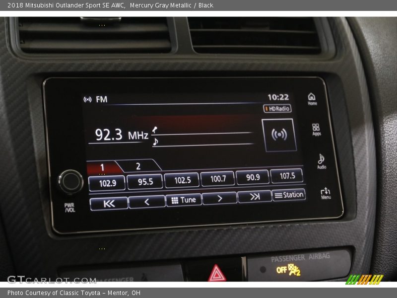 Mercury Gray Metallic / Black 2018 Mitsubishi Outlander Sport SE AWC