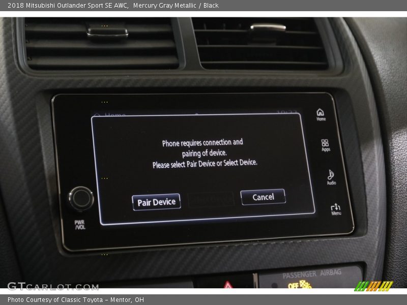 Mercury Gray Metallic / Black 2018 Mitsubishi Outlander Sport SE AWC