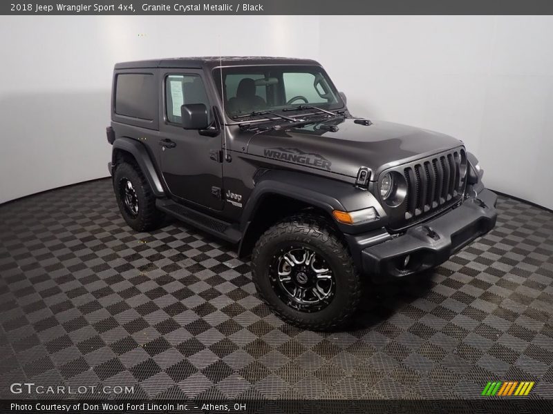 Granite Crystal Metallic / Black 2018 Jeep Wrangler Sport 4x4