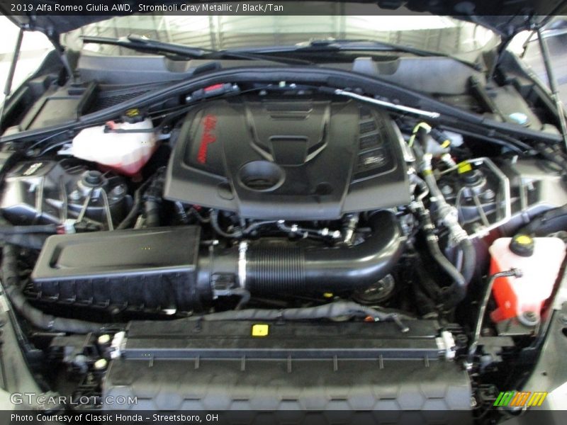 Stromboli Gray Metallic / Black/Tan 2019 Alfa Romeo Giulia AWD