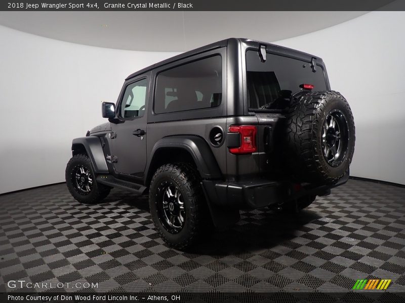 Granite Crystal Metallic / Black 2018 Jeep Wrangler Sport 4x4