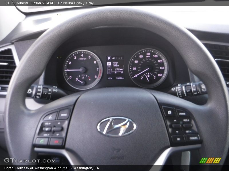 Coliseum Gray / Gray 2017 Hyundai Tucson SE AWD
