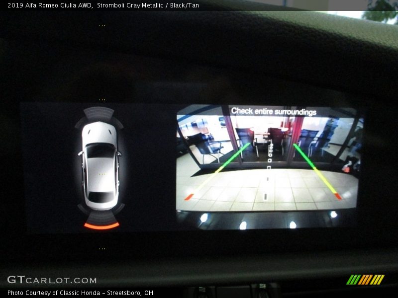 Stromboli Gray Metallic / Black/Tan 2019 Alfa Romeo Giulia AWD