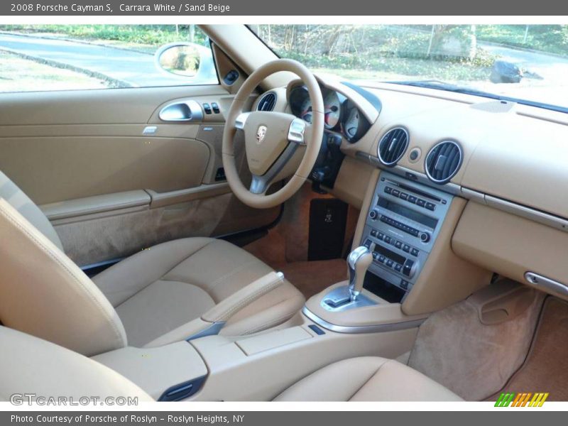 Carrara White / Sand Beige 2008 Porsche Cayman S