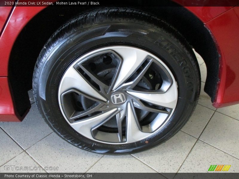 Molten Lava Pearl / Black 2020 Honda Civic LX Sedan