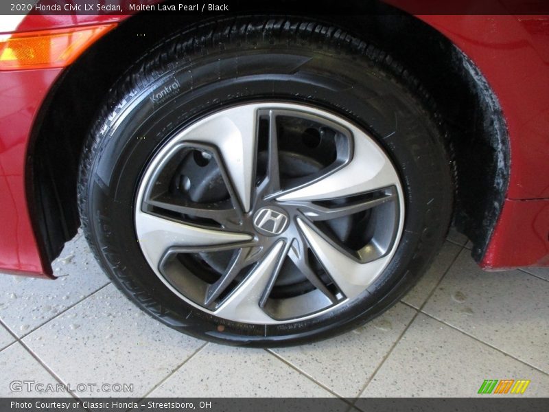 Molten Lava Pearl / Black 2020 Honda Civic LX Sedan
