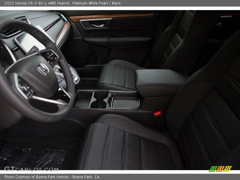 Platinum White Pearl / Black 2022 Honda CR-V EX-L AWD Hybrid