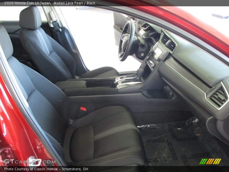 Molten Lava Pearl / Black 2020 Honda Civic LX Sedan