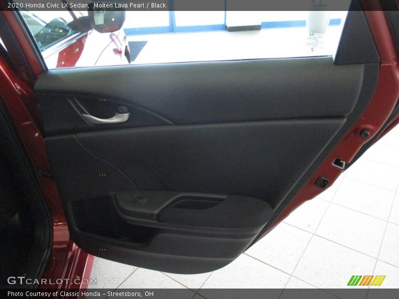Molten Lava Pearl / Black 2020 Honda Civic LX Sedan