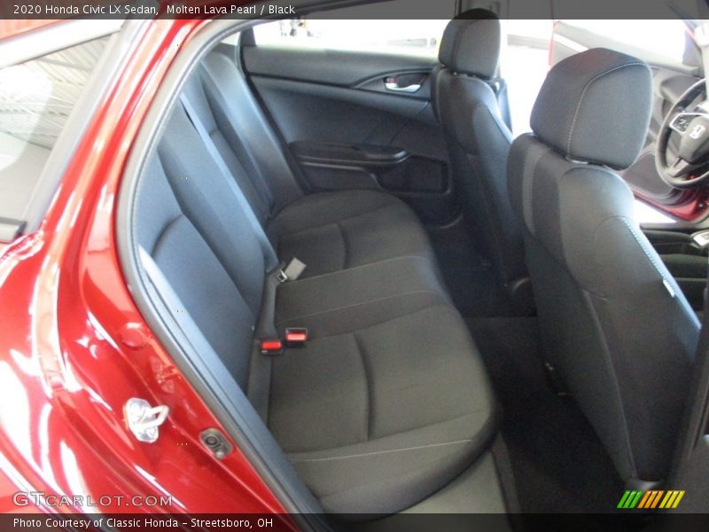 Molten Lava Pearl / Black 2020 Honda Civic LX Sedan