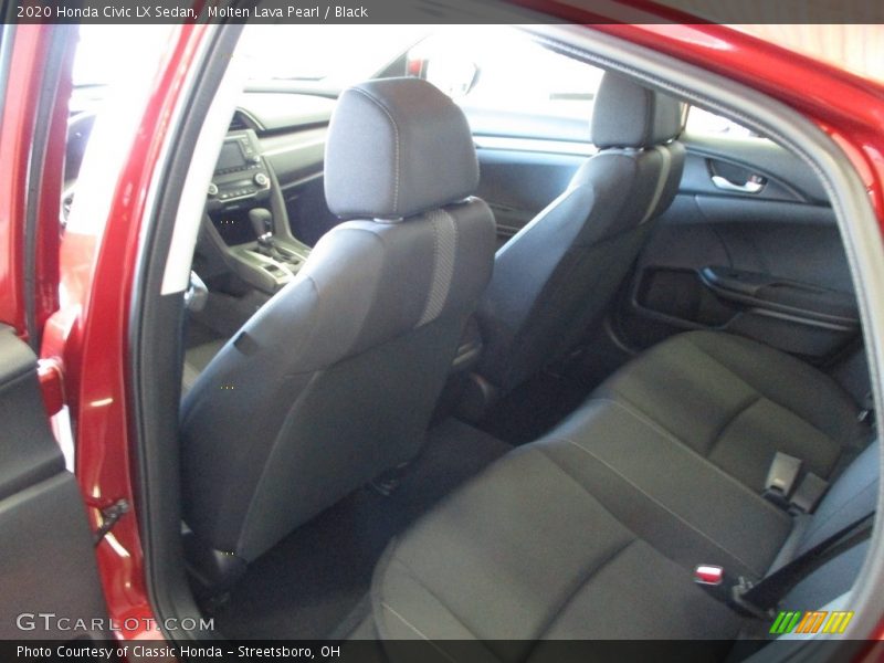 Molten Lava Pearl / Black 2020 Honda Civic LX Sedan