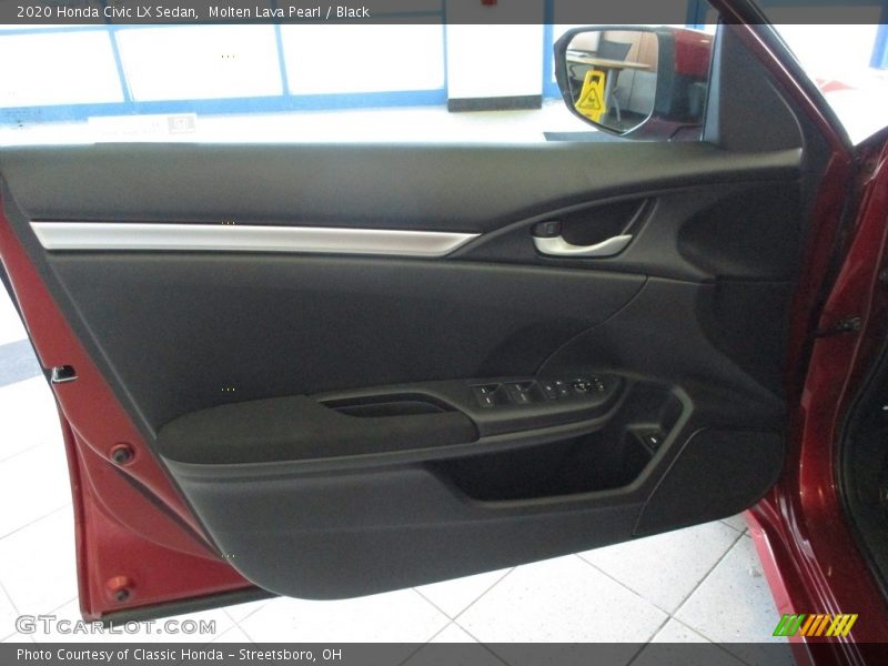 Molten Lava Pearl / Black 2020 Honda Civic LX Sedan