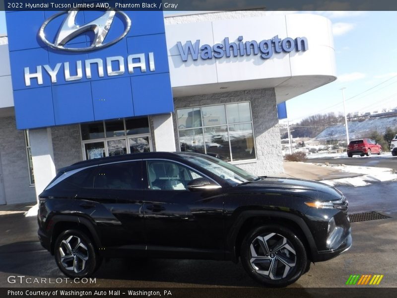 Phantom Black / Gray 2022 Hyundai Tucson Limited AWD