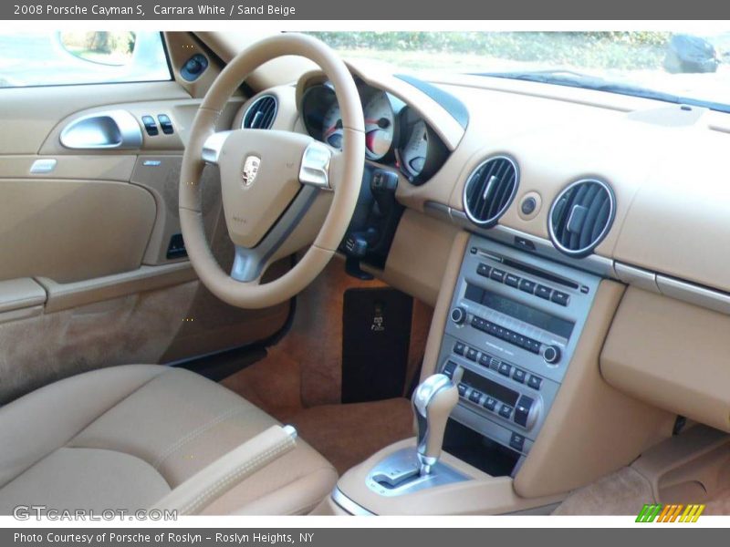 Carrara White / Sand Beige 2008 Porsche Cayman S