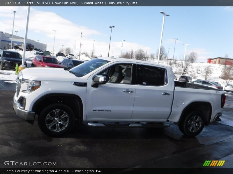 Summit White / Dark Walnut/Slate 2020 GMC Sierra 1500 SLT Crew Cab 4WD